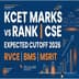 KCET Marks vs Rank CSE – RVCE, BMS & MSRIT 2026 Expected Cutoff